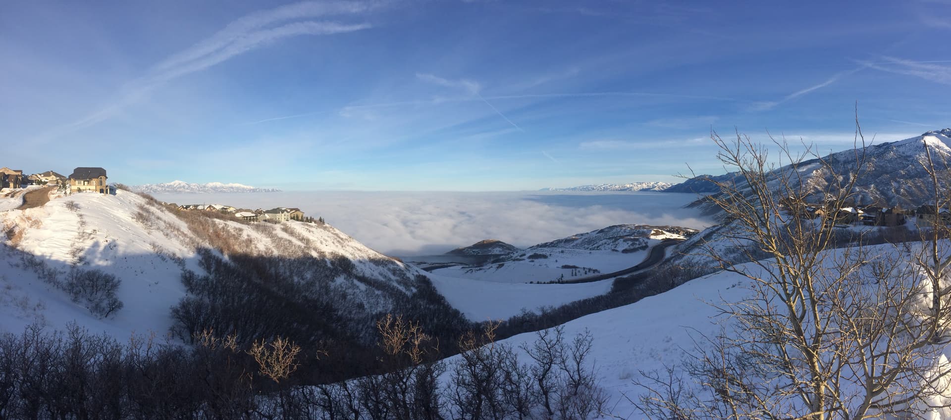 Dense Smog of Inversion over southeastern Salt Lake Valley